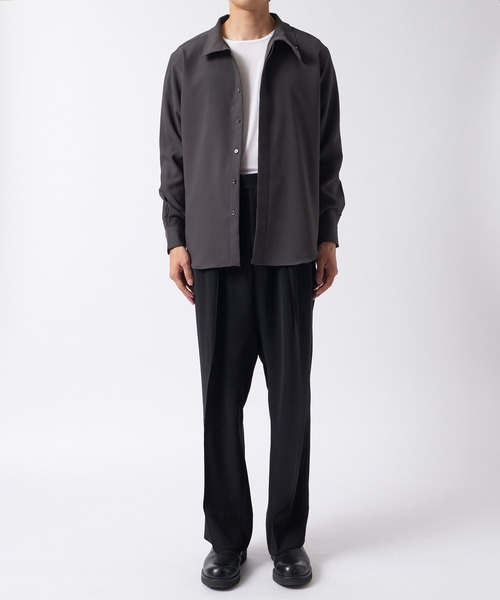 RAINMAKER(レインメーカー)の「【RAINMAKER/レインメーカー】HIGH NECK COLLAR SHIRT(シャツ/ブラウス・メンズ・ブラック/ベージュ/アイボリー・4/3)」の4枚目の写真