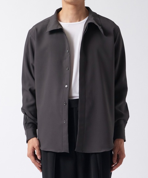 RAINMAKER(レインメーカー)の「【RAINMAKER/レインメーカー】HIGH NECK COLLAR SHIRT(シャツ/ブラウス・メンズ・ブラック/ベージュ/アイボリー・4/3)」の7枚目の写真