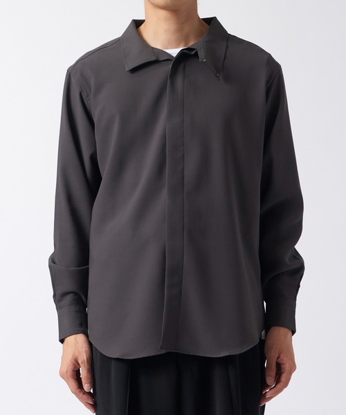 RAINMAKER(レインメーカー)の「【RAINMAKER/レインメーカー】HIGH NECK COLLAR SHIRT(シャツ/ブラウス・メンズ・ブラック/ベージュ/アイボリー・4/3)」の8枚目の写真