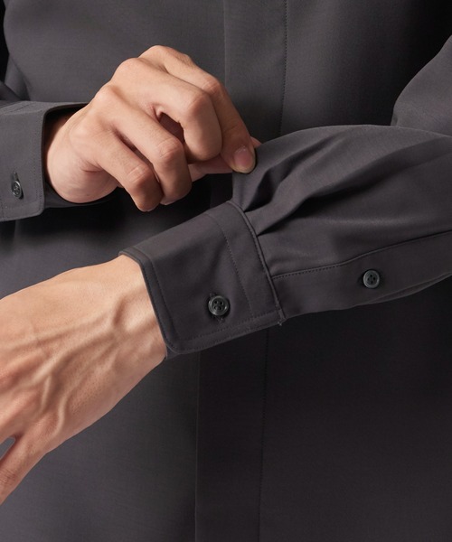 RAINMAKER(レインメーカー)の「【RAINMAKER/レインメーカー】HIGH NECK COLLAR SHIRT(シャツ/ブラウス・メンズ・ブラック/ベージュ/アイボリー・4/3)」の17枚目の写真