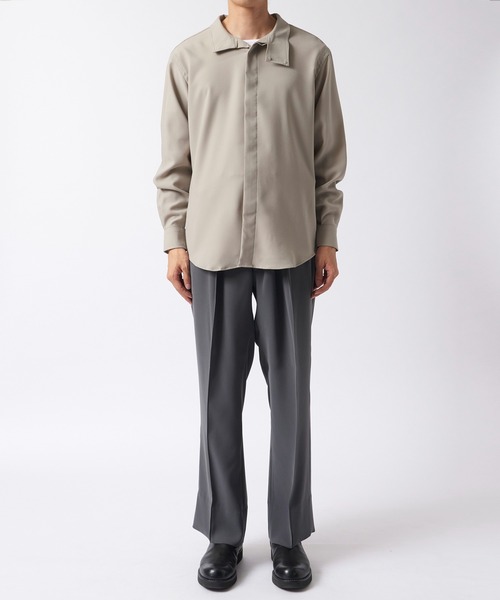 RAINMAKER(レインメーカー)の「【RAINMAKER/レインメーカー】HIGH NECK COLLAR SHIRT(シャツ/ブラウス・メンズ・ブラック/ベージュ/アイボリー・4/3)」の19枚目の写真