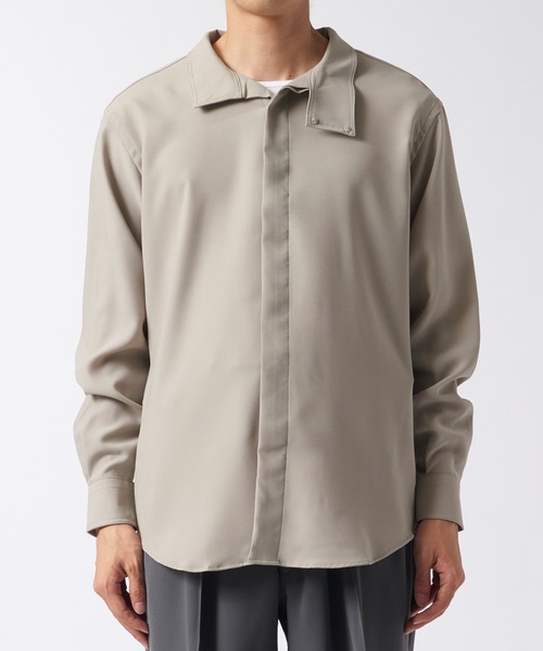 RAINMAKER(レインメーカー)の「【RAINMAKER/レインメーカー】HIGH NECK COLLAR SHIRT(シャツ/ブラウス・メンズ・ブラック/ベージュ/アイボリー・4/3)」の22枚目の写真
