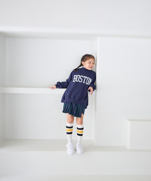 LOWRYS FARM（ローリーズファーム）の「アシメキルトプリーツスカート　150285（スカート・キッズ・ネイビー/レッド・150cm/140cm/130cm/120cm/110cm）」の22枚目の写真