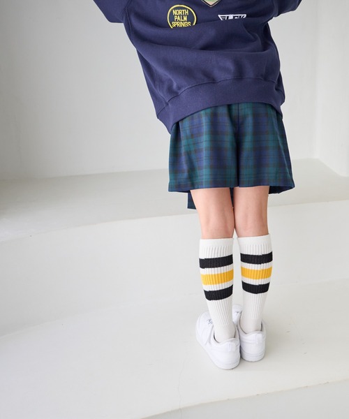 LOWRYS FARM（ローリーズファーム）の「アシメキルトプリーツスカート　150285（スカート・キッズ・ネイビー/レッド・150cm/140cm/130cm/120cm/110cm）」の14枚目の写真