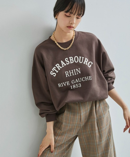 VIS（ビス）の「【新色追加】【選べる4色】裏毛スウェットプルオーバー（スウェット・レディース・ブラウン系その他/ホワイト系その他6/ホワイト系その他5/ダークブラウン/グレー・FREE）」の5枚目の写真