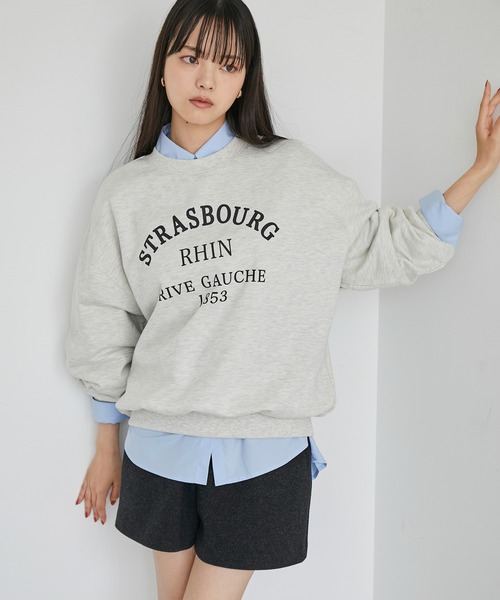 VIS（ビス）の「【新色追加】【選べる4色】裏毛スウェットプルオーバー（スウェット・レディース・ブラウン系その他/ホワイト系その他6/ホワイト系その他5/ダークブラウン/グレー・FREE）」の20枚目の写真