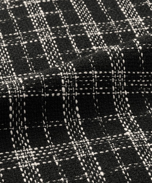 alotta（アロッタ）の「高見えツイードチェックフレアースカート（スカート・レディース・ホワイト/ブラック×ホワイト・M/L/LL/3L）」の8枚目の写真