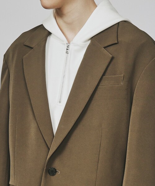 tk.TAKEO KIKUCHI（ティーケータケオキクチ）の「◆クラシックオーバージャケット（テーラードジャケット・メンズ・ブラック/グレー系1/ブラウン系・01/02/03）」の8枚目の写真