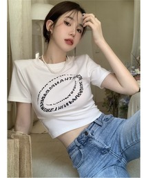 【Re:one】グラフィックレタリングクロップTee(MA)