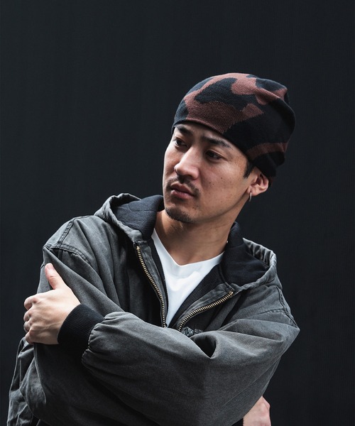 マーブル ビーニー【ユニセックス】（ニットキャップ/ビーニー