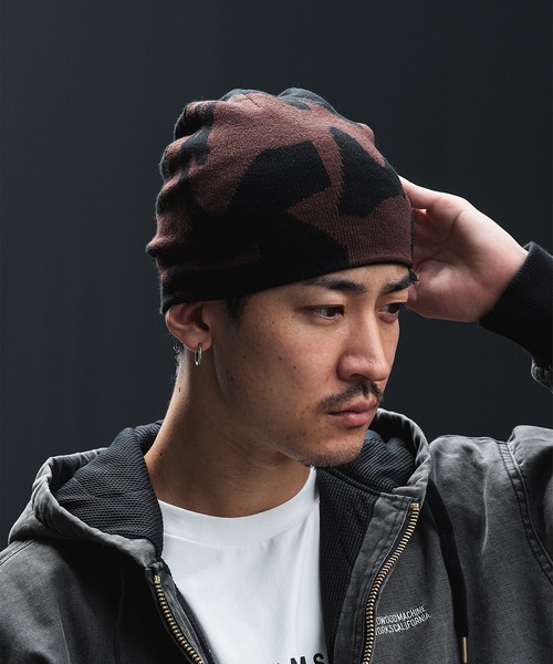 マーブル ビーニー【ユニセックス】（ニットキャップ/ビーニー