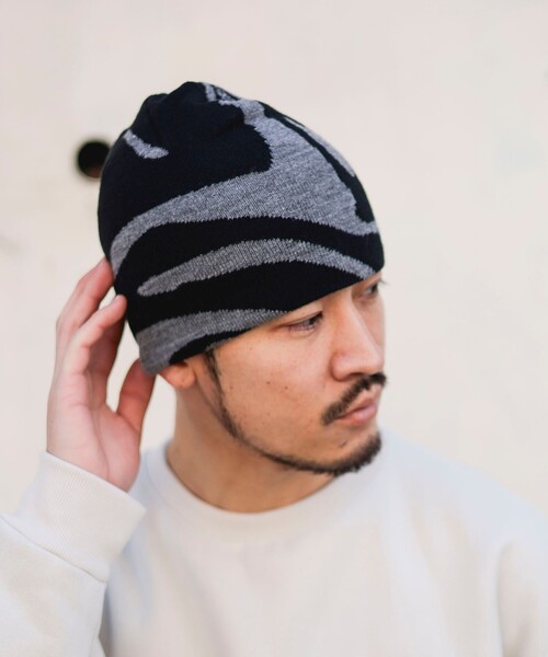 完売間近】マーブル ビーニー（ユニセックス）（ニットキャップ