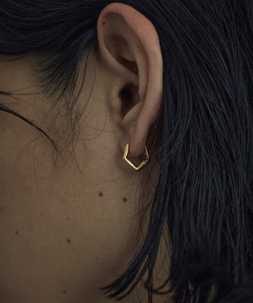 TEN.（テン）の「18KGP シェードピアス（ピアス（両耳用）・メンズ・ゴールド・FREE）」の14枚目の写真