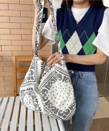 Mimma/Mimaa（ミマ）の「【emaan】ワンハンドル ペーズリー柄 トートバッグ（トートバッグ）」