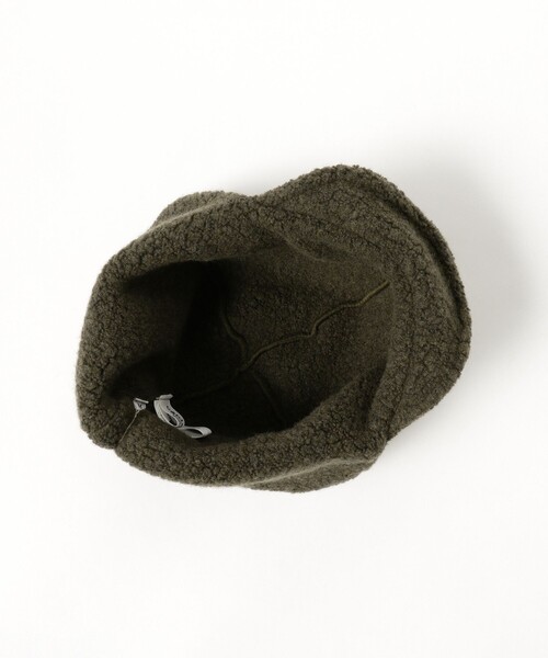 fennica(フェニカ)の「cableami / RECYCLE WOOL FLIGHT W/CAP with Earflap フライト キャップ(キャップ・レディース・ブラック/オリーブ・LARGE/MEDIUM)」の5枚目の写真