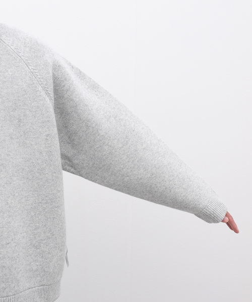 is-ness（イズネス）の「【is-ness / イズネス】VENTILATION KNITTED CREW（ニット/セーター・メンズ・ブラック/ライトグレー/ベージュ・MEDIUM/LARGE）」の10枚目の写真