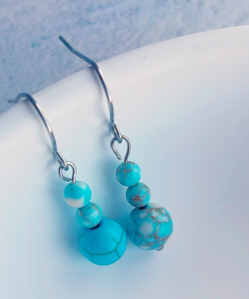 FUNALIVE(ファンアライブ)の「gemstone ピアス(ピアス(両耳用)・レディース・B/I/A/H/E/G/C/D/F・FREE)」の6枚目の写真