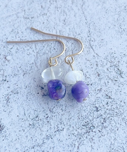 FUNALIVE(ファンアライブ)の「gemstone ピアス(ピアス(両耳用)・レディース・B/I/A/H/E/G/C/D/F・FREE)」の18枚目の写真