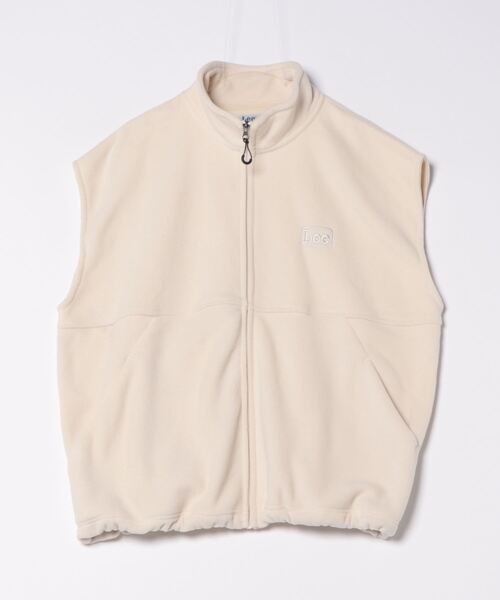 Lee（リー）の「フリース フルジップベスト（ベスト・メンズ・ホワイト/ブラック・SMALL/MEDIUM/LARGE）」の4枚目の写真