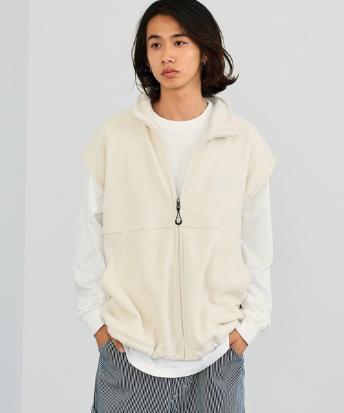 Lee（リー）の「フリース フルジップベスト（ベスト・メンズ・ホワイト/ブラック・SMALL/MEDIUM/LARGE）」の10枚目の写真