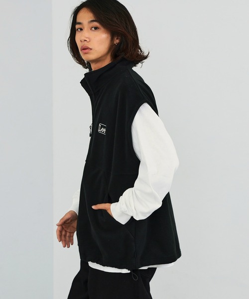 Lee（リー）の「フリース フルジップベスト（ベスト・メンズ・ホワイト/ブラック・SMALL/MEDIUM/LARGE）」の20枚目の写真