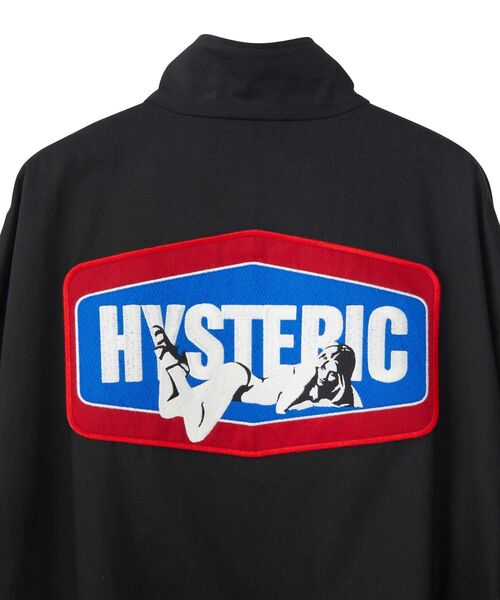 HYSTERIC GLAMOUR(ヒステリックグラマー)の「FLAME PATTERNアップリケ スタンドカラージャケット(その他アウター・レディース・ブラック・FREE)」の5枚目の写真