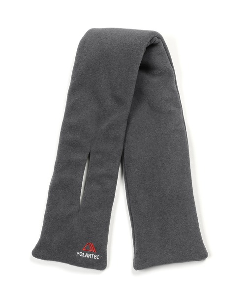 The DUFFER of ST.GEORGE(ザダファーオブセントジョージ)の「〔BLACK LABEL〕POLARTEC "CLASSIC200" MUFFLAR:ポーラテック マフラー(マフラー・メンズ・チャコールグレー/ブラック・F)」の4枚目の写真