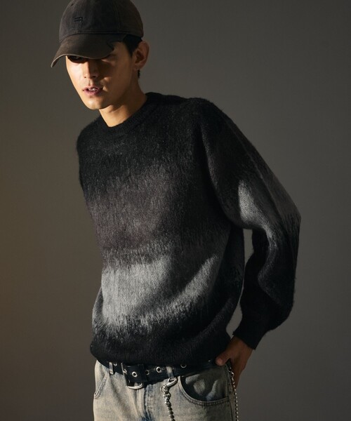 セール】限定展開 MR HEARTS/ミスターハーツ GRADATION CREW NECK KNIT