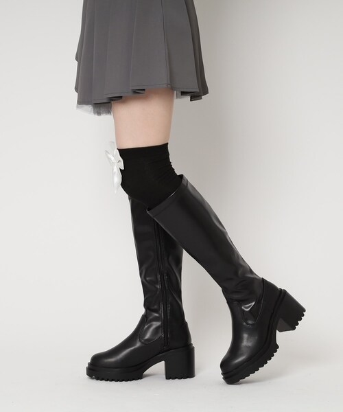 厚底ロングブーツ（ブーツ）｜cs T&P（シーエスティーアンドピー）
