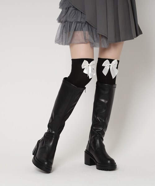 厚底ロングブーツ（ブーツ）｜cs T&P（シーエスティーアンドピー）