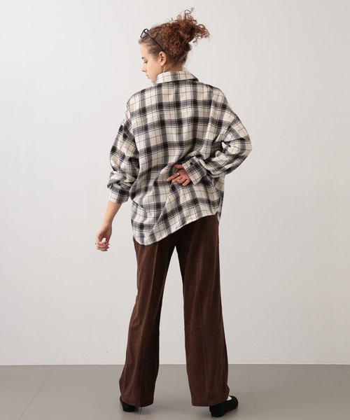 saloon(サルーン)の「SALOON(サルーン)/コーデュロイパンツ【手洗い可】(スラックス・レディース・ブラウン/ピンク/ネイビー・SMALL/MEDIUM)」の19枚目の写真