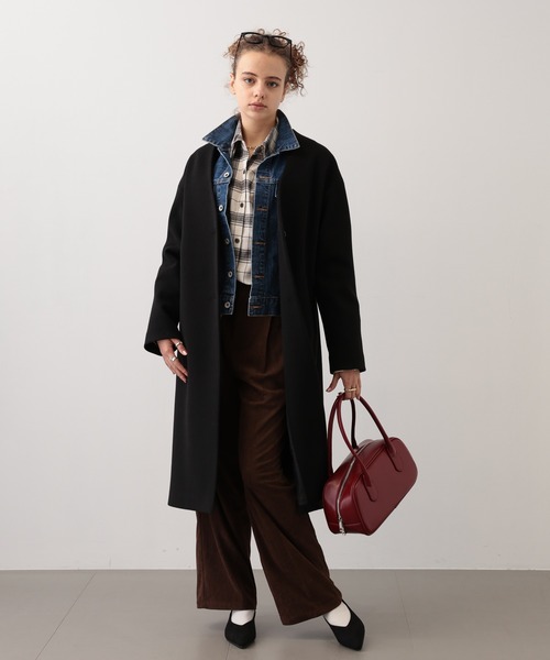 saloon(サルーン)の「SALOON(サルーン)/コーデュロイパンツ【手洗い可】(スラックス・レディース・ブラウン/ピンク/ネイビー・SMALL/MEDIUM)」の22枚目の写真