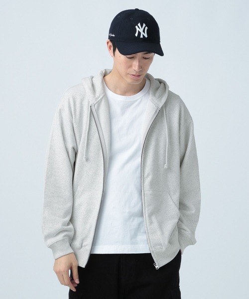 BAYFLOW(ベイフロー)の「LIVELY ZIPスウェットパーカー(パーカー・メンズ・チャコール/オフホワイト・LARGE/MEDIUM)」の1枚目の写真
