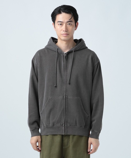 BAYFLOW(ベイフロー)の「LIVELY ZIPスウェットパーカー(パーカー・メンズ・チャコール/オフホワイト・LARGE/MEDIUM)」の5枚目の写真