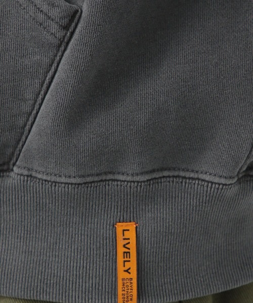 BAYFLOW(ベイフロー)の「LIVELY ZIPスウェットパーカー(パーカー・メンズ・チャコール/オフホワイト・LARGE/MEDIUM)」の14枚目の写真