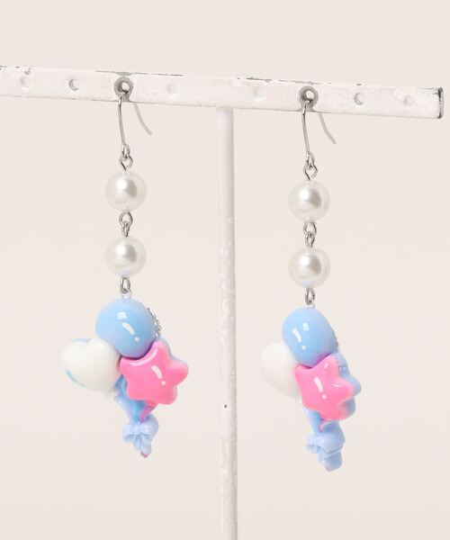 tone(トーン)の「【MUURABBTI】ファンシーバルーンピアス(MA)(ピアス(両耳用)・レディース・ピンク系その他2/ピンク系その他/ブルー・FREE)」の10枚目の写真