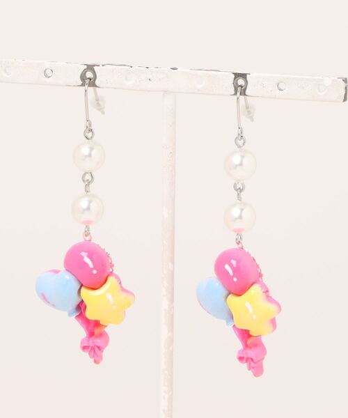 tone(トーン)の「【MUURABBTI】ファンシーバルーンピアス(MA)(ピアス(両耳用)・レディース・ピンク系その他2/ピンク系その他/ブルー・FREE)」の12枚目の写真