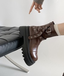 HALEY PESCA | HALEY PESCA/厚底　ベルテッドエンジニアブーツ(ブーツ)