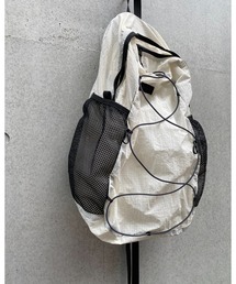 Jayne K（ジェーンケー）の「【Jayne K/ジェーン ケー】ナイロン100％Y2Kライクデザインドローコードリップストップバックパック/ユニセックス 軽量 撥水 バンジーコード アウトドア ストリート（バックパック/リュック）」