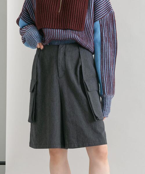 KBF（ケイビーエフ）の「フラップポケットショートパンツ（その他パンツ・レディース・アイボリー/カーキ/チャコールグレー・ONE）」の10枚目の写真