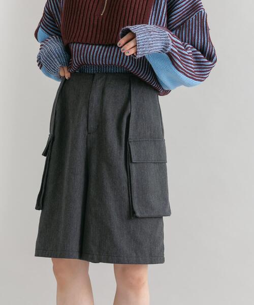 KBF（ケイビーエフ）の「フラップポケットショートパンツ（その他パンツ・レディース・アイボリー/カーキ/チャコールグレー・ONE）」の11枚目の写真