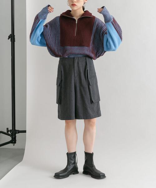 KBF（ケイビーエフ）の「フラップポケットショートパンツ（その他パンツ・レディース・アイボリー/カーキ/チャコールグレー・ONE）」の13枚目の写真