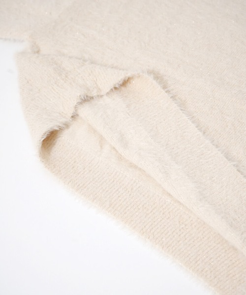 flower（フラワー）の「トゥウィンクルシャギーニット（ニット/セーター・レディース・ブルー/ピンク/アイボリー・FREE）」の10枚目の写真