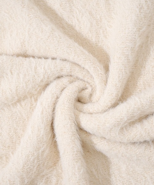 flower（フラワー）の「トゥウィンクルシャギーニット（ニット/セーター・レディース・ブルー/ピンク/アイボリー・FREE）」の14枚目の写真