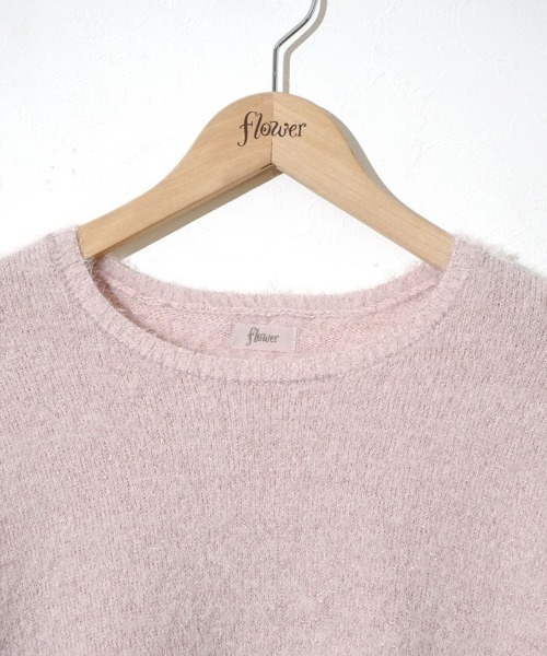 flower（フラワー）の「トゥウィンクルシャギーニット（ニット/セーター・レディース・ブルー/ピンク/アイボリー・FREE）」の15枚目の写真