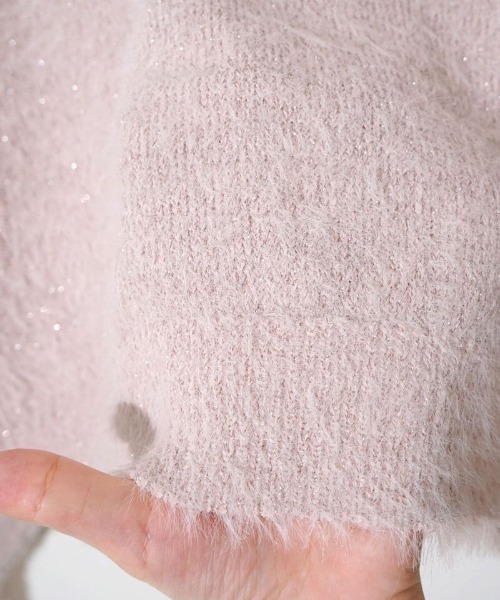 flower（フラワー）の「トゥウィンクルシャギーニット（ニット/セーター・レディース・ブルー/ピンク/アイボリー・FREE）」の18枚目の写真