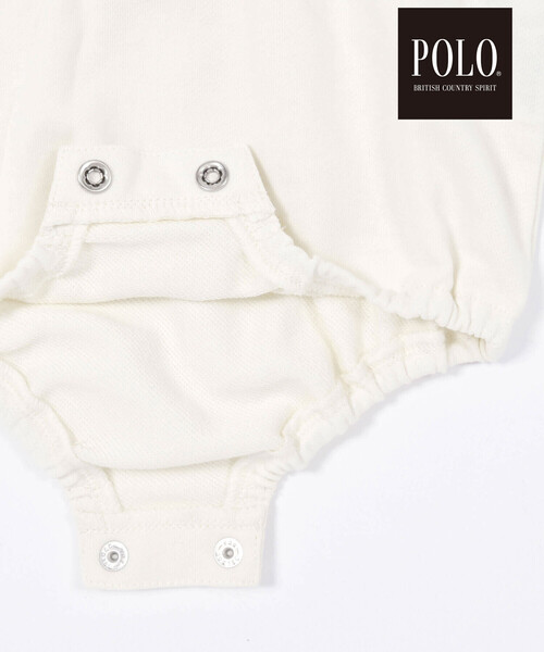 SLAP SLIP BABY（スラップスリップベビー）の「【POLO BCS(ポロ・ビーシーエス)×SLAP SLIPコラボ】【お揃い】チェック襟付きシャツ+おしりポケットサロペット2点セット(70~80cm)（ロンパース・キッズ・グリーン系その他/レッド系その他・70cm/80ｃｍ）」の15枚目の写真