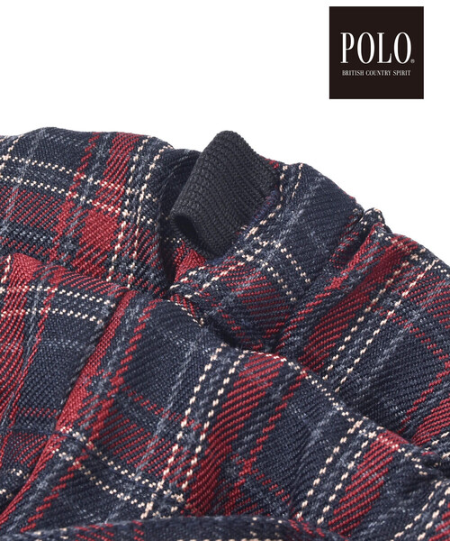 SLAP SLIP BABY（スラップスリップベビー）の「【POLO BCS(ポロ・ビーシーエス)×SLAP SLIPコラボ】【お揃い】チェック襟付きシャツ+おしりポケットサロペット2点セット(70~80cm)（ロンパース・キッズ・グリーン系その他/レッド系その他・70cm/80ｃｍ）」の7枚目の写真