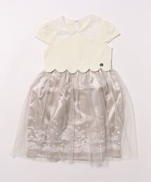 KP（ケーピー）の「mimi＆リボン刺しゅう半袖ワンピース(90～130)（ワンピース・キッズ）」