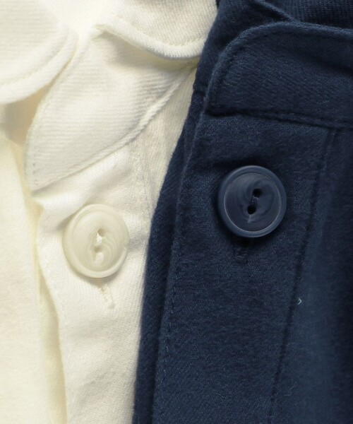 BRANSHES(ブランシェス)の「【おそろい】きんもくせい刺繍長袖シャツ(シャツ/ブラウス・キッズ・アイボリー/ネイビー・90/100/110/130/120/140/150/80)」の17枚目の写真